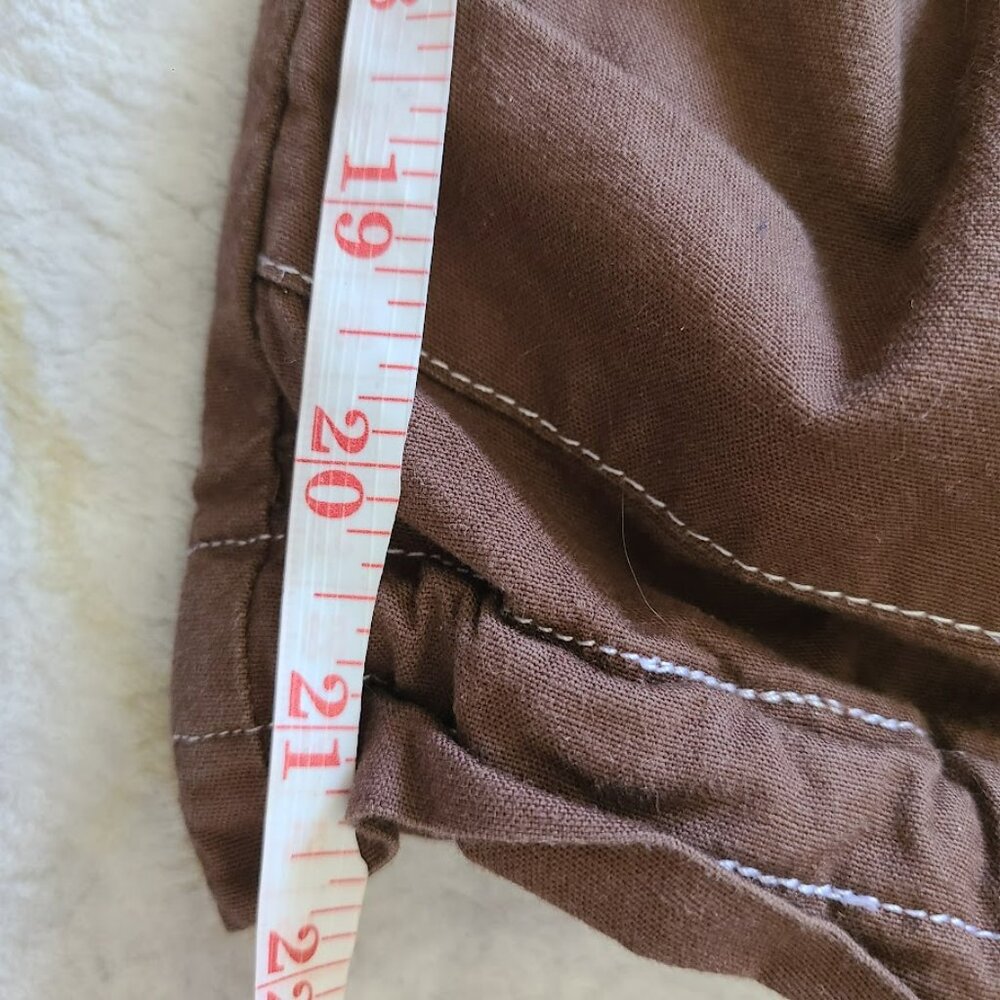 Prana Cargo Cropped Pants Brown Hiking Outdoor Gorpcore men's M - Picture 9 of 9